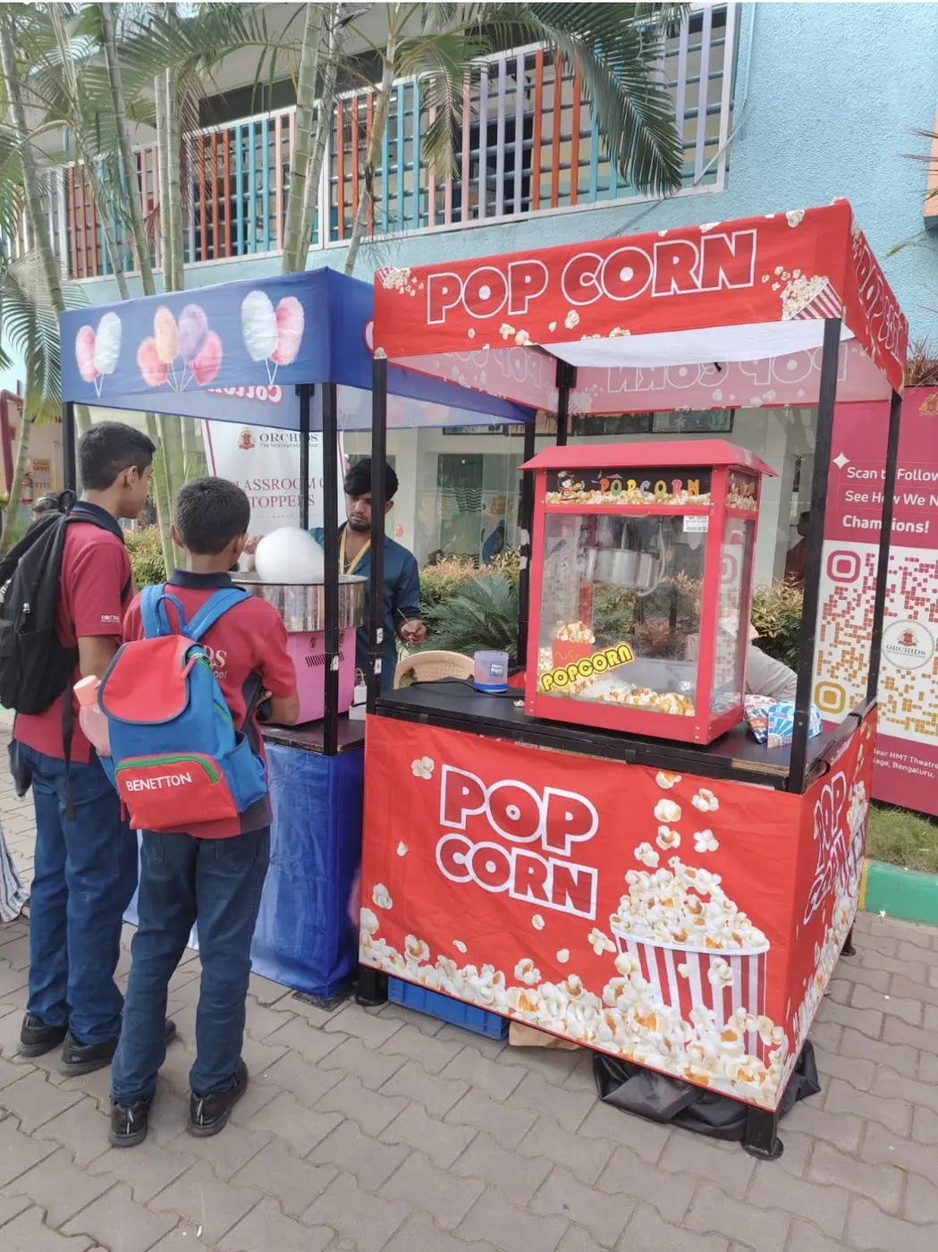 Popcorn kiosk for a children’s birthday party in Bangalore