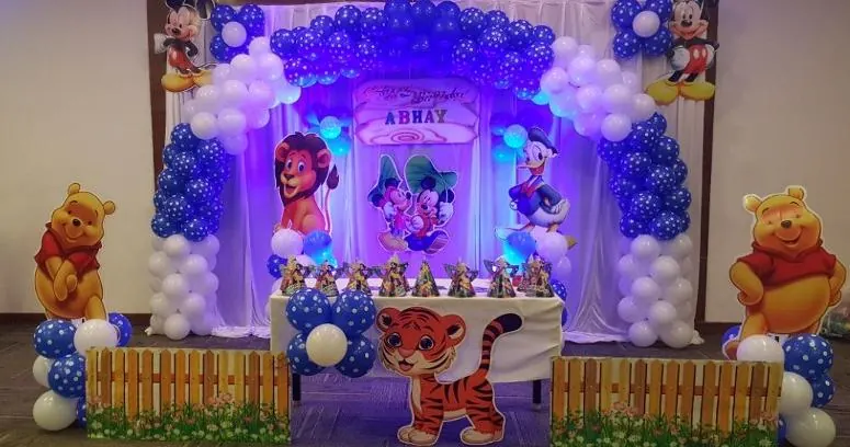 Baby boy theme birthday decoration in Bangalore