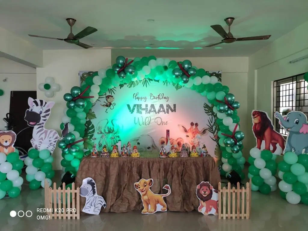 Jungle theme Birthday decoration bangalore
