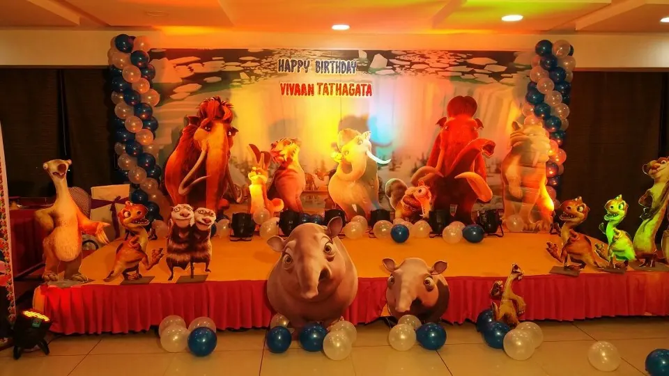 Animals birthday theme decoration bangalore