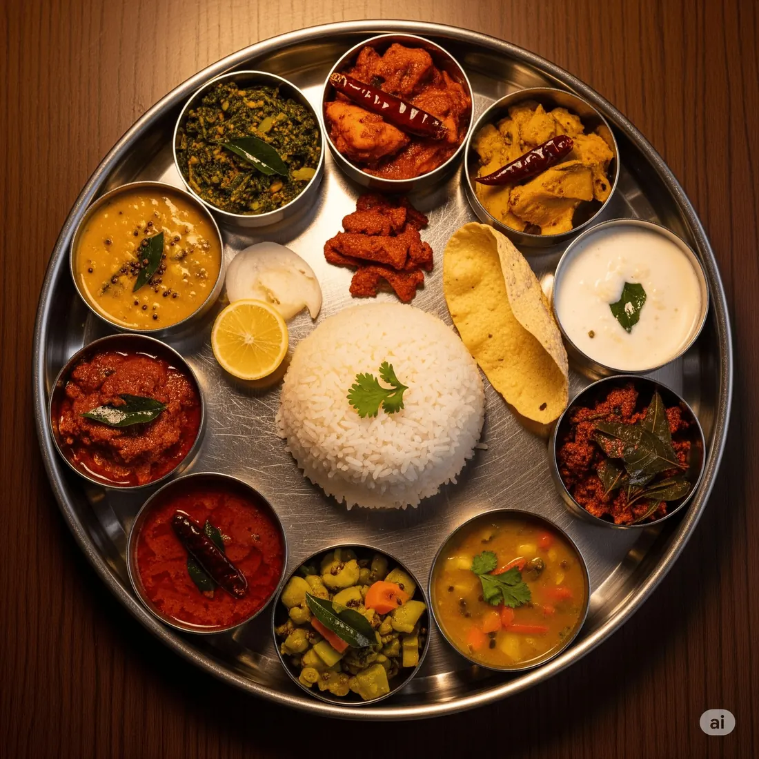 Andhra Veg Menu