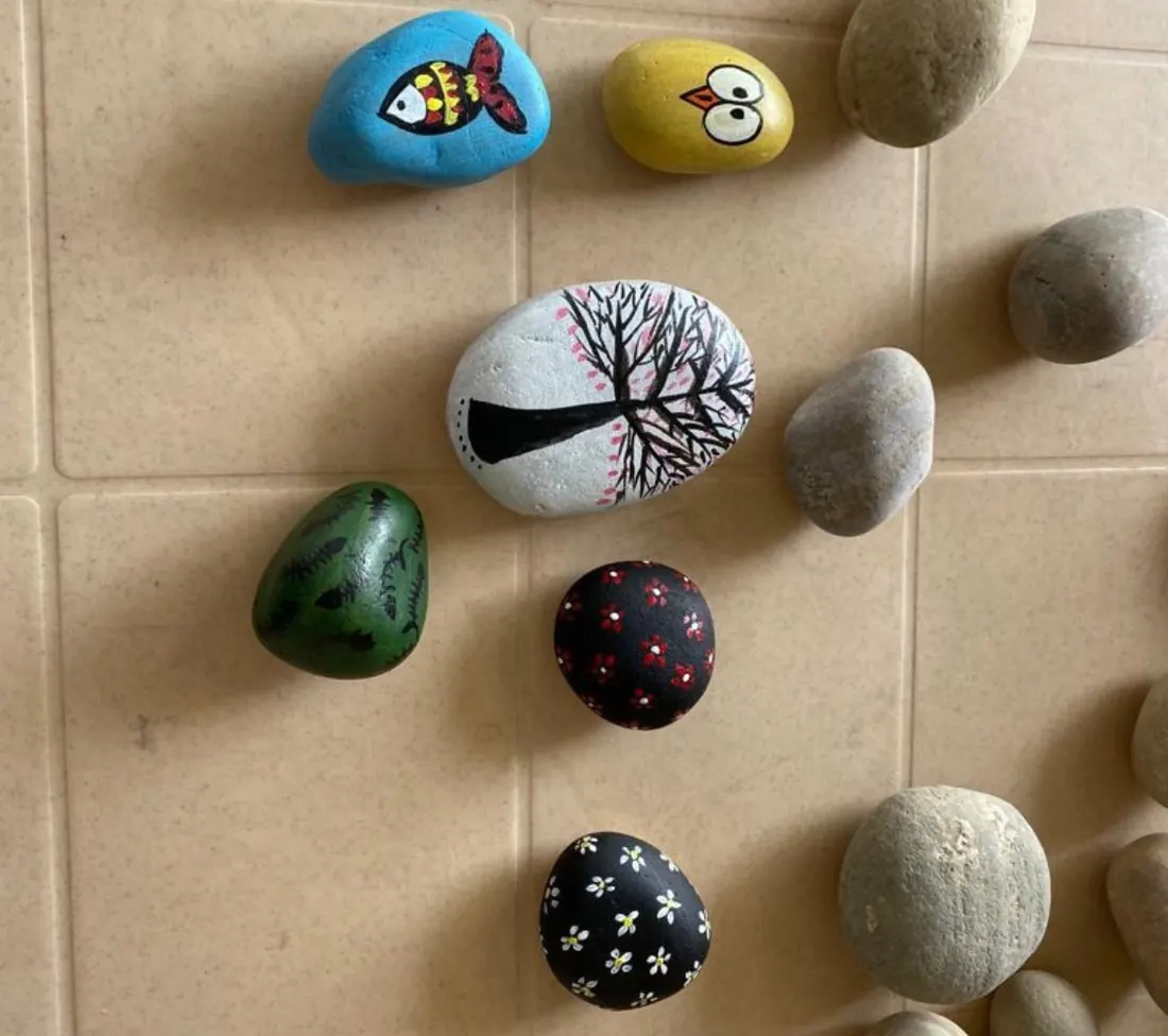 Pebble painting bangalore