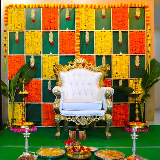 Haldi Ceremony Decoration for flower decoration events in Bangalore